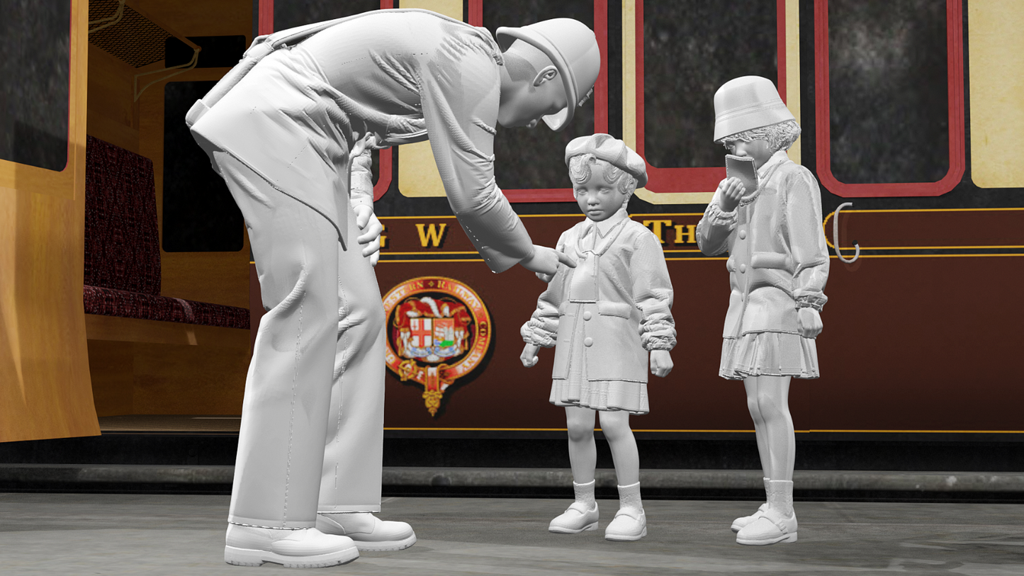 WWII The Blitz - Evacuees - Set 1 - 10 Figure Set