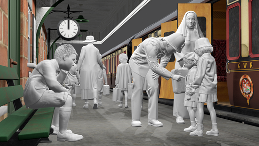 WWII The Blitz - Evacuees - Set 1 - 10 Figure Set